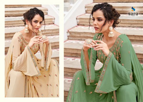 Sara Maahi Heavy Georgette Designer Embroidery Suit Collection